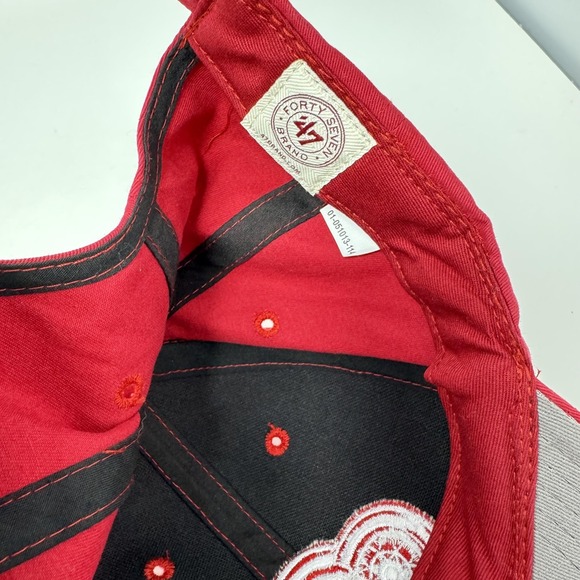 Detroit Red Wings Hat Cap Strap Back Mens Red NHL Hockey One‎ Size - Picture 5 of 5